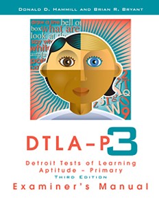 DTLA-P:3 Picture Book Donald D. Hammill, Brian R. Bryant