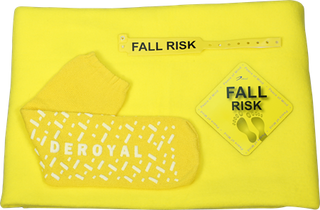 DeRoyal Fall Prevention Kits, With Blanket - Yellow