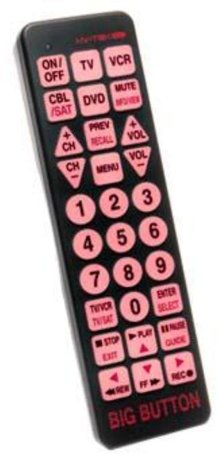 illuminated big button remote