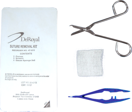 DeRoyal Suture Removal Tray