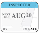Medical Use Labels - Monthly Self-Laminating Inspection Labels