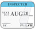 Medical Use Labels - Monthly Self-Laminating Inspection Labels