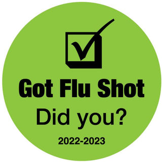 Medical Use Labels - 22/23 Got Flu Shot Did you?, 3/4" x 3/4"
