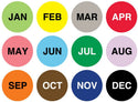 Medical Use Labels - Monthly Inventory Dots