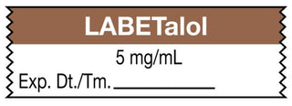 Medical Use Labels - Anesthesia Tape, Labetalol 5mg/mL, 1-1/2" x 1/2"